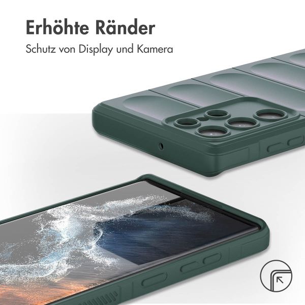 imoshion EasyGrip Backcover Samsung Galaxy S22 Ultra - Dunkelgrün