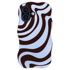 Selencia Vivid Wavy Backcover mit MagSafe Apple iPhone 17 - Dream Swirl Chocolate