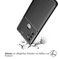 imoshion Carbon-Hülle für das Motorola Moto G60s - Schwarz