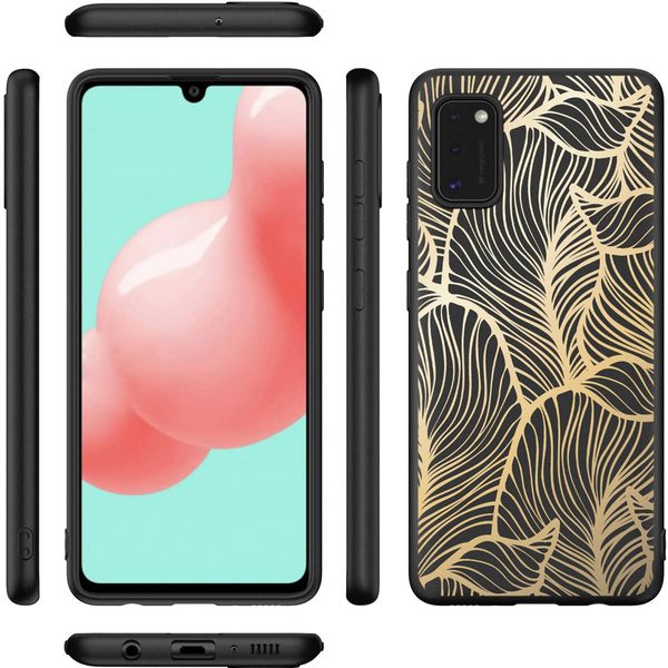 imoshion Design Hülle Samsung Galaxy A41 - Golden Leaves