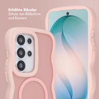Selencia Wavy Backcover mit MagSafe Samsung Galaxy S26 Ultra - Soft Pink