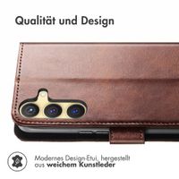 imoshion Luxuriöse Klapphülle Samsung Galaxy S25 / S24 - Dunkelbraun