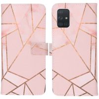 imoshion Design TPU Klapphülle Samsung Galaxy A71 - Pink Graphic