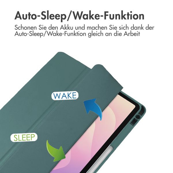 imoshion Trifold Hardcase Klapphülle Samsung Galaxy Tab S11 - Grün