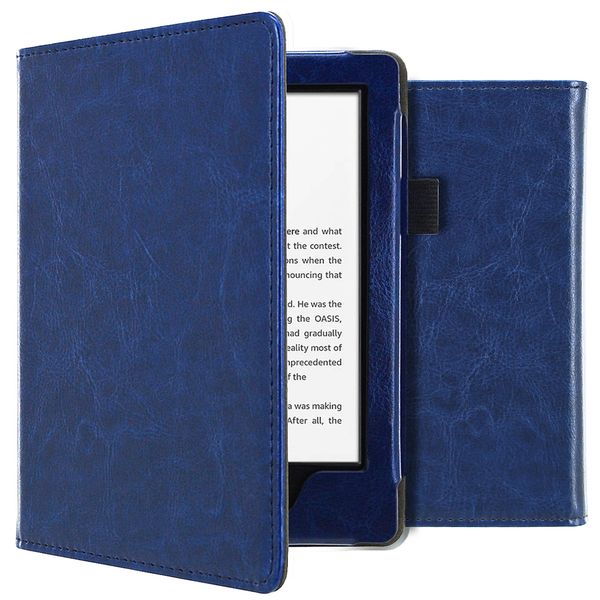 imoshion Vegan Leather Klapphülle Amazon Kindle 10 - Dunkelblau