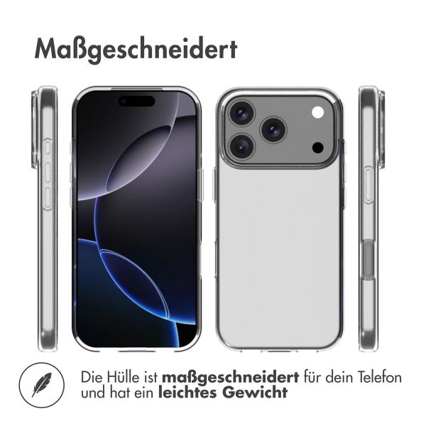 Accezz Clear TPU Backcover Apple iPhone 17 Pro - Transparent