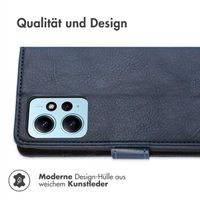 imoshion Luxuriöse Klapphülle für das Xiaomi Redmi Note 12 (4G) - Dunkelblau