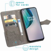 imoshion Mandala Klapphülle OnePlus Nord N10 5G - Grau