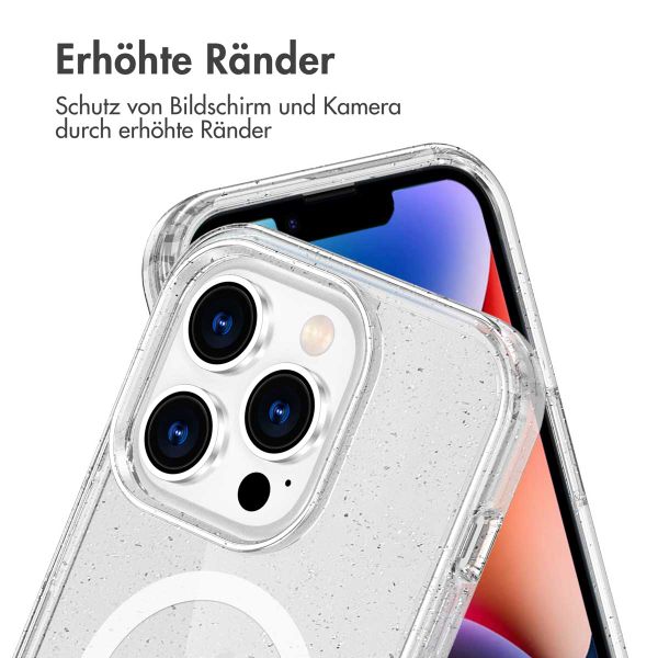 imoshion Sparkle Back Cover mit MagSafe für das Apple iPhone 13 Pro - Glitzer Transparent