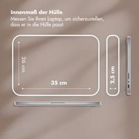 Selencia Puffy Laptop Hülle 15-16 Zoll - Laptop Sleeve - Mocha Brown