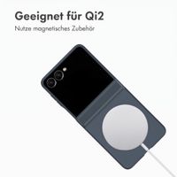 Accezz Color Backcover mit MagSafe und Ringständer Samsung Galaxy Z Flip 8 - Dunkelblau