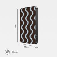 Selencia Vivid Powerbank 5.000 mAh - MagSafe und Qi - Black / Wavy Baby Choco