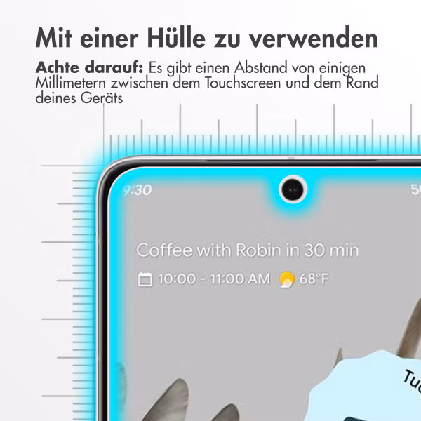 Accezz Displayschutz 2er-pack aus gehärtetem Glas Google Pixel 8
