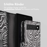 imoshion Design Klapphülle Google Pixel 6a - Black And White