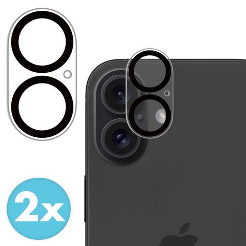 imoshion Kameraprotektor aus Glas 2er-Pack für das Apple iPhone 16 / 16 Plus / 17 - Schwarz
