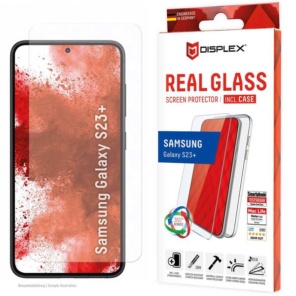 Displex Bildschirmschutzfolie Real Glass für das Samsung Galaxy S23 Plus