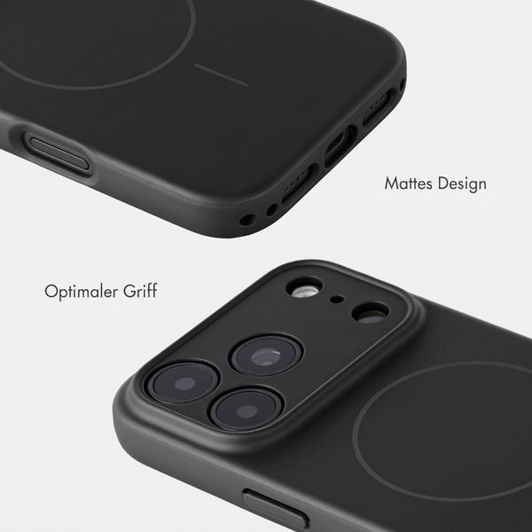 Accezz Grip Backcover mit MagSafe Apple iPhone 18 Pro Max / 17 Pro Max - Schwarz