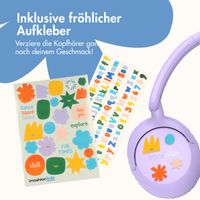 imoshion Kinderkopfhörer mit AUX-Kabel - Dezibelbegrenzer - Lavender Lilac