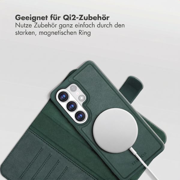 Selencia Olyn Abnehmbare Bookcase mit MagSafe Samsung Galaxy S26 Ultra - Grün