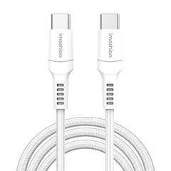 imoshion Braided USB-C-zu-USB-C Kabel - 3 Meter - Weiß