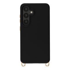 Selencia Rivièra Backcover mit MagSafe mit abnehmbaren Haken Samsung Galaxy A55 (5G) / A35 - Velvet Black