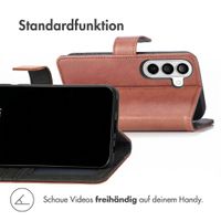 imoshion Luxuriöse Klapphülle Samsung Galaxy A27 (5G) - Braun