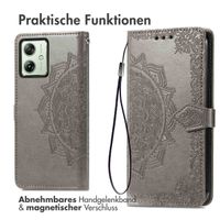 imoshion Mandala Klapphülle Motorola Moto G54 - Grau