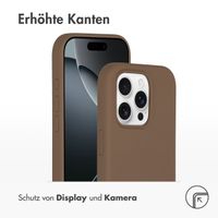 Accezz Liquid Silikoncase mit MagSafe für das iPhone 16 Pro - Light Brown