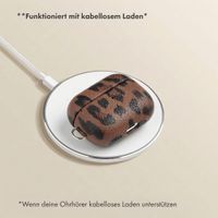 Selencia Sabi Hülle Panthermuster  Apple Airpods Pro 3 - Mocha Brown