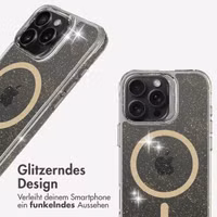 imoshion Klare Glitter Backcover mit MagSafe Apple iPhone 16 Pro Max - Gold