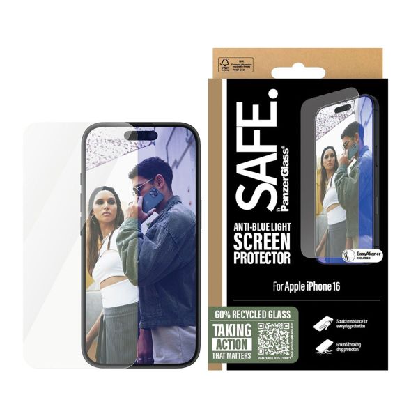 SAFE by PanzerGlass Ultra Wide Fit EyeScreen Protector mit Applikator Apple iPhone 16