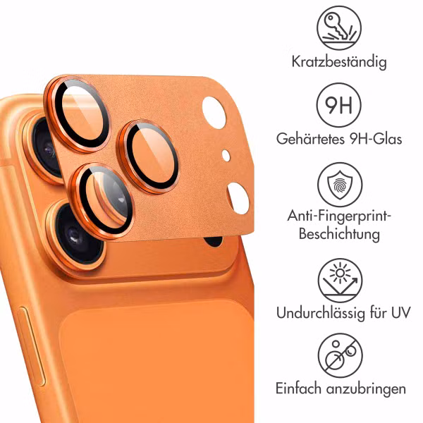 imoshion Kameraprotektor aus Glas 2er-Pack für das Apple Apple iPhone 17 Pro Max - Cosmic Orange