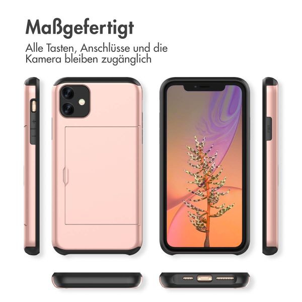 imoshion Backcover mit Kartenfach für das iPhone 11 - Rose Gold