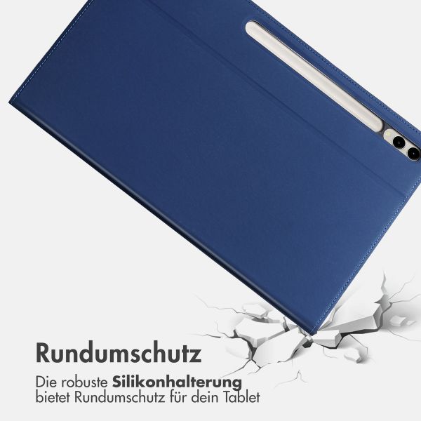 Accezz Classic Tablet Case für das Samsung Galaxy Tab S10 Ultra / Tab S9 Ultra - Dunkelblau