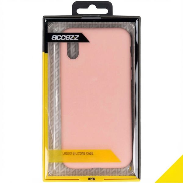 Accezz Liquid Silikoncase Apple iPhone X / Xs - Rosa