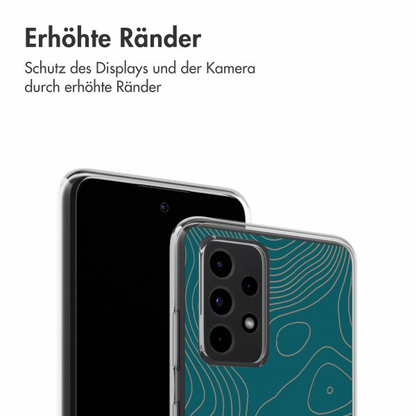 imoshion Design Hülle Samsung Galaxy A52(s) (5G/4G) - Topo Turquoise