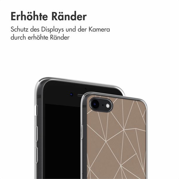 imoshion Design Hülle iPhone SE (2022 / 2020) / 8 / 7 - Graphic Lines Beige