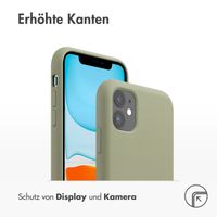 Accezz Liquid Silikoncase mit MagSafe Apple iPhone 11 - Cooper Green