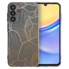 imoshion Design Hülle Samsung Galaxy A15 (5G/4G) - Golden Leaves