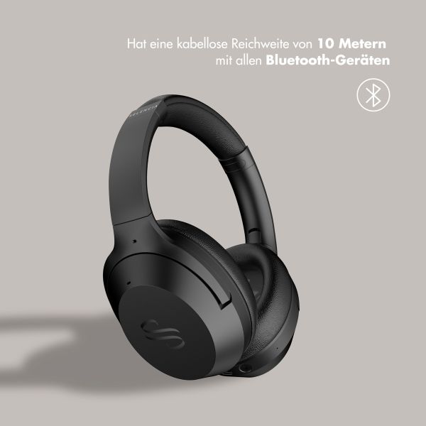 Selencia Urban Play Wireless Bluetooth Kopfhörer - Drahtloser Over-Ear Kopfhörer - mit Active Noise Cancelling - Midnight Black