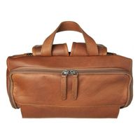 The Chesterfield Brand Rich Laptop Rucksack 15-15.6 Zoll - Echtes Leder - Cognac