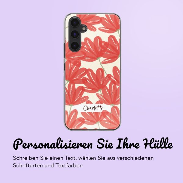 Personalisierte Hülle mit Herz iPhone 15 - Transparent