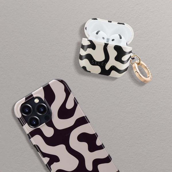 Selencia Vivid Case Apple AirPods 4 - Art Wave Black