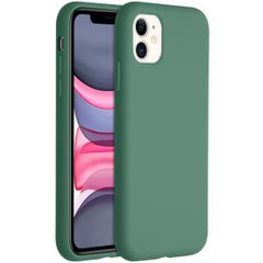 Accezz Liquid Silikoncase Apple iPhone 11 - Dunkelgrün