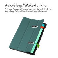 imoshion Trifold Klapphülle Samsung Galaxy Tab A11 Plus - Dunkelgrün