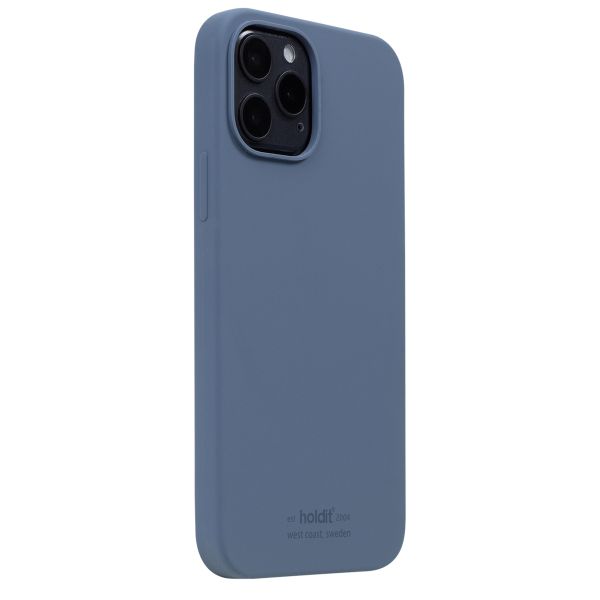 Holdit Silicone Case Apple iPhone 12 (Pro) - Pacific Blue