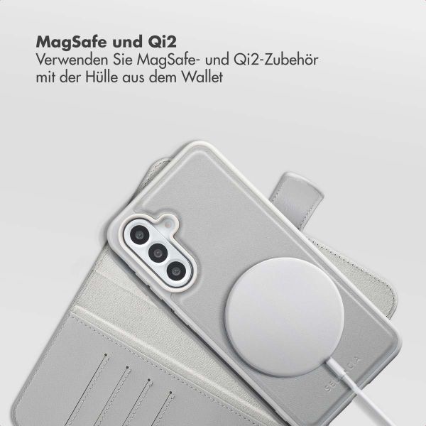 Selencia Olyn Abnehmbare Bookcase mit MagSafe Samsung Galaxy A56 - Grau