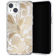 Selencia Fashion-Backcover mit zuverlässigem Schutz für das iPhone 14 Plus - Paisley Gold