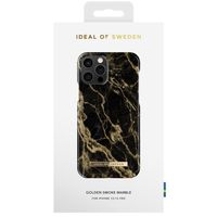 iDeal of Sweden Fashion Back Case Apple iPhone 12 (Pro) - Golden Smoke Marble