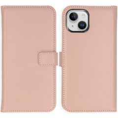 Selencia Echtleder Klapphülle Apple iPhone 15 - Dusty Pink